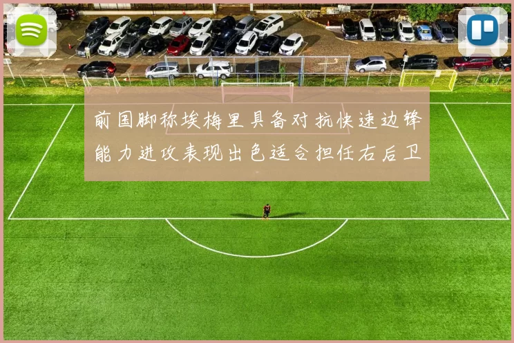 前国脚称埃梅里具备对抗快速边锋能力进攻表现出色适合担任右后卫